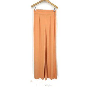 New Flynn Skye Murray Wide Leg Pant Womens L Peach Trousers High Waist